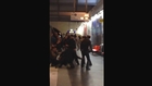 Fight in the Metro of Paris With Some Fire Extinguisher and Seat Belt