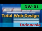 Dreamweaver Tutorial - Total Web Design - 01/10 - Mendesign Gambar dengan Photoshop - Bagian 1