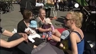 Danish women protest at breast feeding ban